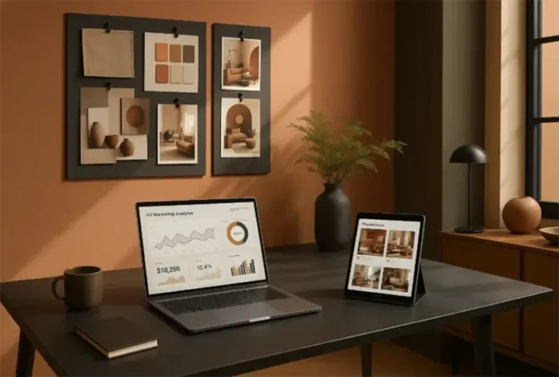 AI marketing tools for interior design business